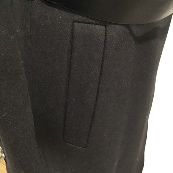 Karen Millen‎ BLACK Wool Ring Belted Coat Sz. 4 - Picture 5 of 8